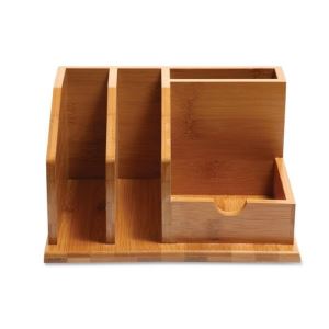 Uffiċċju tal-pinna Hoder u Notebook detentur żgħar magħmula mill-qasab